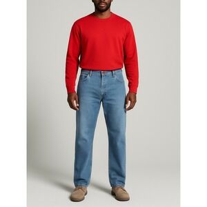 Wrangler Rugged Wear Men's‎ Relaxed Fit Jeans Blue Denim Size 38Wx30L